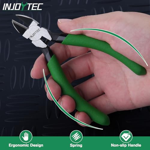 Mini Wire Flush Cutters 4.5 Inch Wire Cutters Diagonal Cutters - size: 4.5"