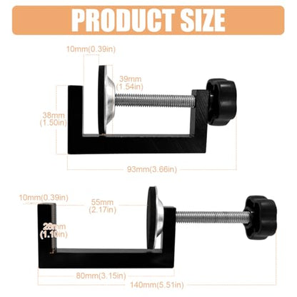 C Clamp Heavy Duty 2 Inch Small C-Clamp Set Aluminum Alloy G Clamp Cabinet Clamps for Woodworking,Assembly,Gluing and Welding(4Pcs)