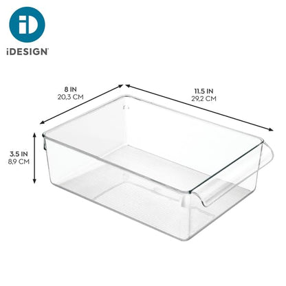 iDesign Fridge Storage Bin, Clear - style: Pack of 1