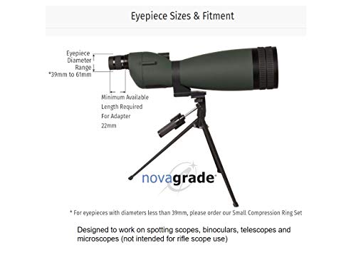 Universal Spotting Scope Phone Adapter, Double Grip, Made in USA