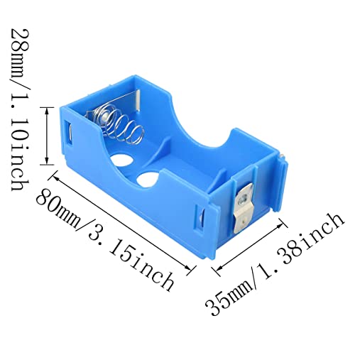4pcs D-Cell Battery Holder 80x35mm D Size Battery Case Physical Electrical Experimental Equipment