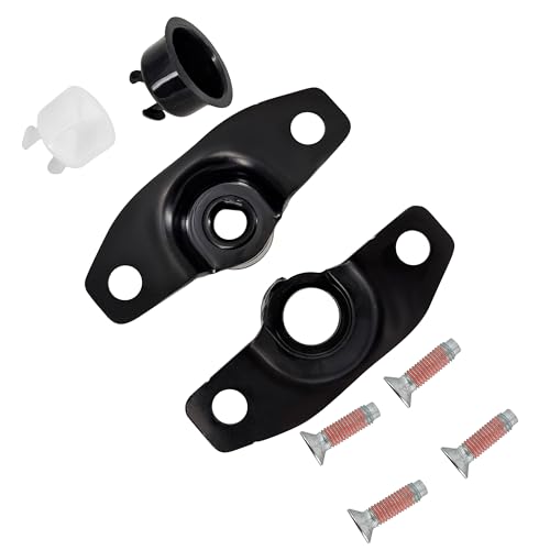Tailgate Hinge Pair Kit, Bolts, Screws, Bushings for 2017-2024 Ford Super Duty