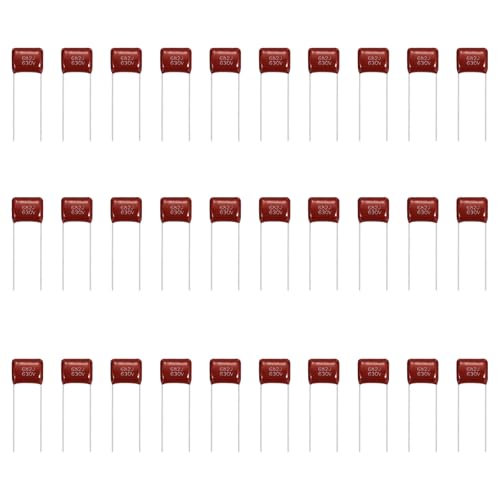 MECCANIXITY 30 Pcs Metallized Polypropylene Film Capacitors 682J 0.0068UF - size: 682J 0.0068UF