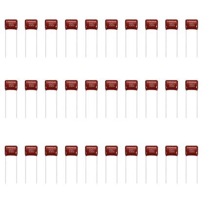 MECCANIXITY 30 Pcs Metallized Polypropylene Film Capacitors 682J 0.0068UF - size: 682J 0.0068UF