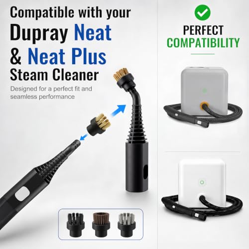 17 Pcs Steam Cleaner Accessories Set Compatible with Dupray Steam Cleaner