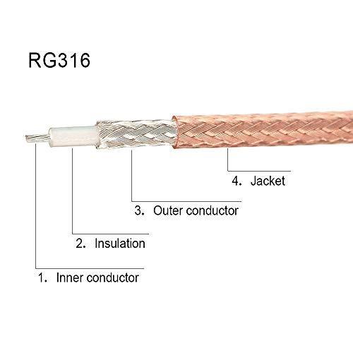 Superbat SMA Male to SO239 RF Coaxial Coax Cable 12inches + 3pcs Adapter Kit, SMA to UHF Cable + SMA to SO239/PL259 Adapter Kit for RF Applications/CB Radio/Handheld Radio Antenna/Walkie Talkie etc - size: 12 in