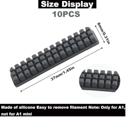 Silicone Nozzle Brush Accessories 10 Piece Set Compatible with Bambu Lab A1 Silicone Nozzle Scraper for 3D Printer Hot Bed Installation Nozzle Cleaning Tool Replacement Kit