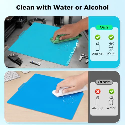 Sovol 3D Printer Upgraded Flexible Cold Build Plate Double Sided, 257x257mm - size: 257*257mm (Cool)