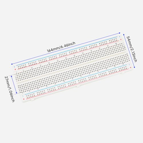 ELEGOO 6PCS 400-Point Boards and 3PCS 830-Point Boards Bundle, for Breadboard Circuits, Prototyping, STEM Labs and Electronics Practice