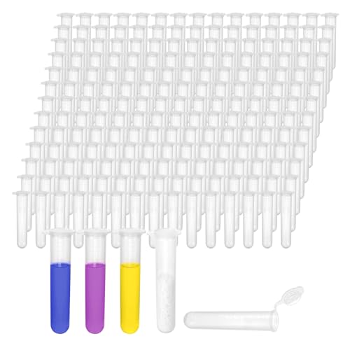 200Pcs 10ml Round Bottom Centrifuge Tubes with Lids