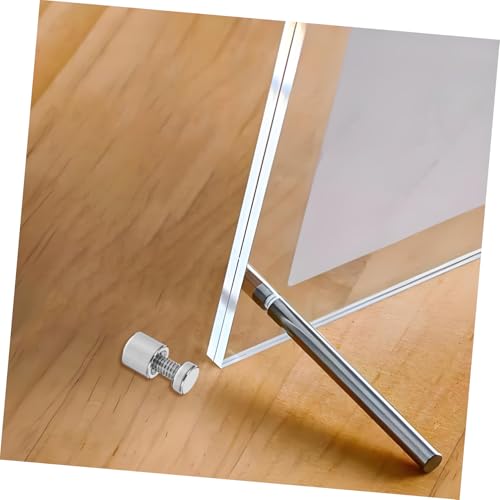 Standoff Screw Metal Wall Fixings 12 Sets Sign Mounting Screws with Caps for Acrylic Frames Photo Frames Store Signs and Advertising Boards 0.59 X 0.31 in Office Retail Display