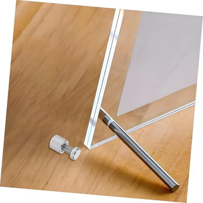 Standoff Screw Metal Wall Fixings 12 Sets Sign Mounting Screws with Caps for Acrylic Frames Photo Frames Store Signs and Advertising Boards 0.59 X 0.31 in Office Retail Display