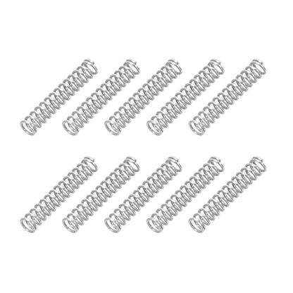 PATIKIL Compression Spring 0.3mm Wire Dia x 2mm OD x 10mm L SUS304 10Pcs - size: 0.3x2x10mm