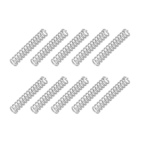 PATIKIL Compression Spring 0.3mm Wire Dia x 2mm OD x 10mm L SUS304 10Pcs - size: 0.3x2x10mm