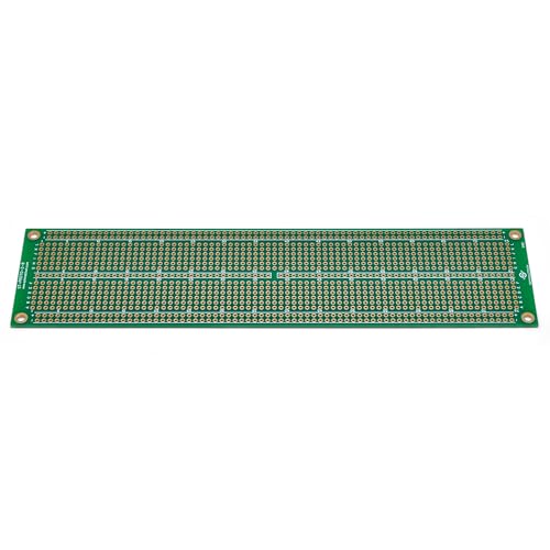 Double Sided ENIG Protoboard, Solderable Breadboard, Electronic Circuit Board for DIY Prototype Circuit, FR4, Plated Through Hole Solder Prototype Board, ST-PROTO-2-8 (2" x 8") - style: 2" x 8"