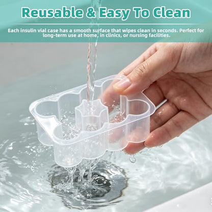 2-Pack 3mL Vial Storage Case, 10-Slot Insulin & GLP-1 Organizer - size: 3ml 10-slot 2pcs