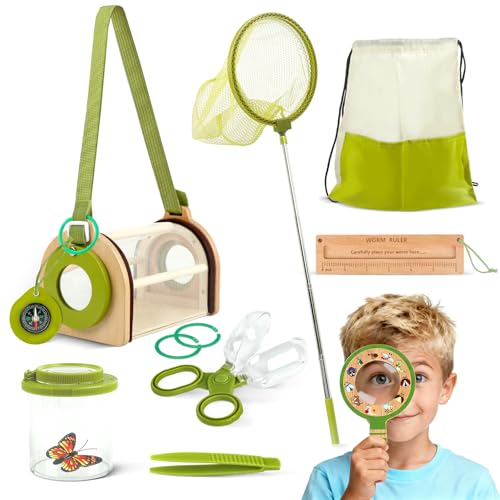 Wooden Bug Catcher Kit for Kids, Bug Catching & Insect Explorer Set