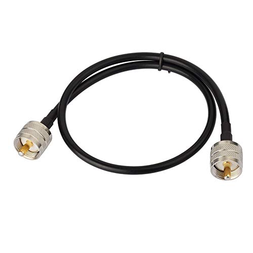 Superbat UHF Male PL-259 to UHF Male PL-259 Low Loss Digital Coax UHF Jumper Cable (2ft RG58) for HAM & CB Radio,Antenna Analyzer,Dummy Load,SWR Meter - size: 2 ft RG58 Cable