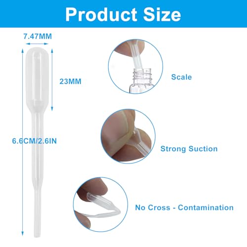 Disposable Graduated Transfer Pipettes, 0.2 ml, 200 Pieces - size: 0.2ML-200PACK