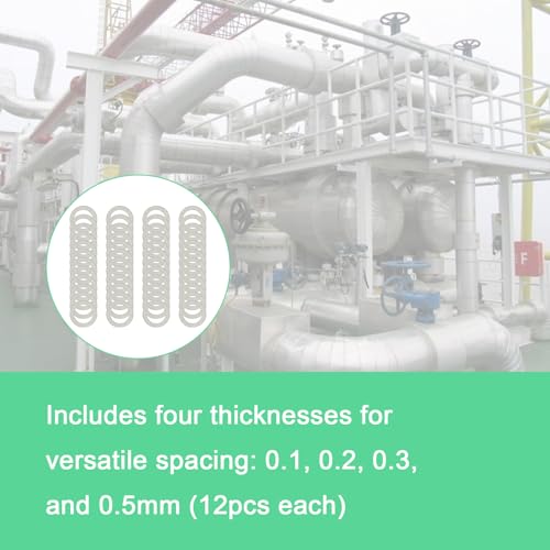 M4×6mm Precision Spacer Washers for Fine Alignment, 304 Stainless Steel Set - size: M4x6