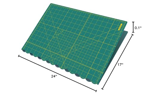 OLFA 17x24" Folding Self-Healing Rotary Mat (FCM-17x24) - Triple-Layer - size: 24"L x 17"W