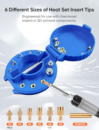 3D Printer Smoothing Tool Kit, 80W Heat Set Insert Tool