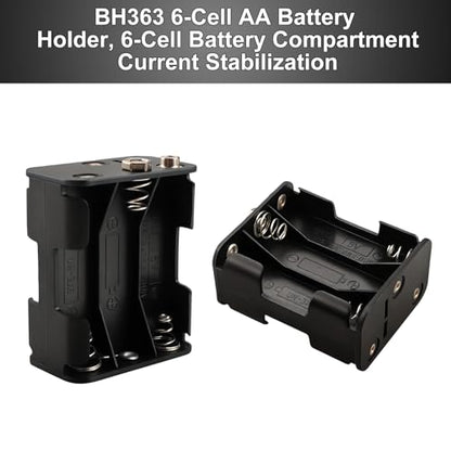 6 AA Battery Holder BH363 with snap connector for Corporate Computer