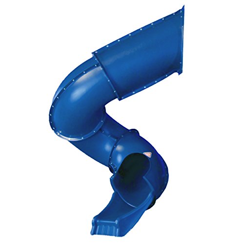 Swing-N-Slide 7 ft.Turbo Tube Slide , Blue - color: Blue