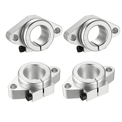4pcs SHF25 Aluminum Linear Rod Rail Shaft Support 25mm Linear Motion Guides for CNC 3D Printer - size: 25mm, style: SHF