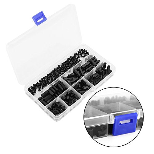 Eujgoov Nylon PCB Standoff Spacer Kit PA66 M2 M3 Male Female Threaded (M3 - size: M3 dual-pass-B model