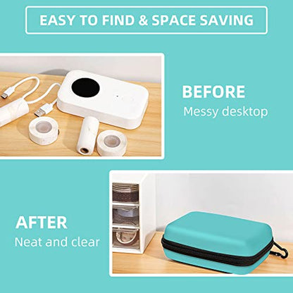 Phomemo D30 D30D D35 Label Maker Case, Waterproof Storage Bag - color: Green, style: 1 Case