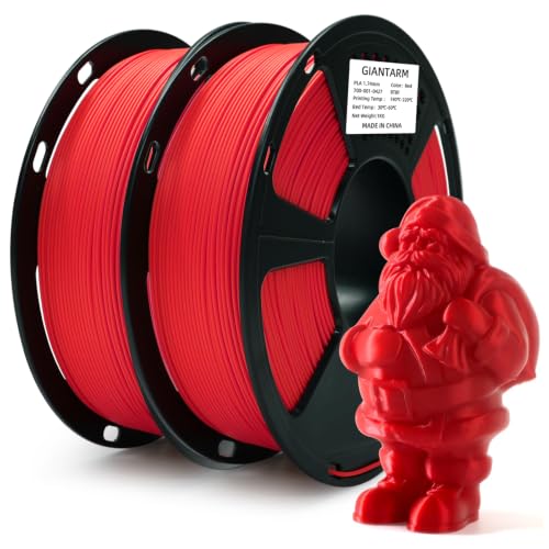 GIANTARM PLA 3D Printer Filament 1.75mm,Red 2kg - color: Red, size: 2kg