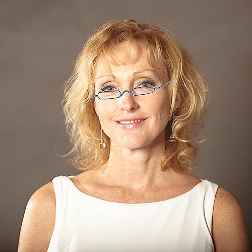 Mini Slim Pen Reading Glasses, Black+Blue+Gunmetal+Brown, 2.00 - color: Z4-black+blue+gunmetal+brown