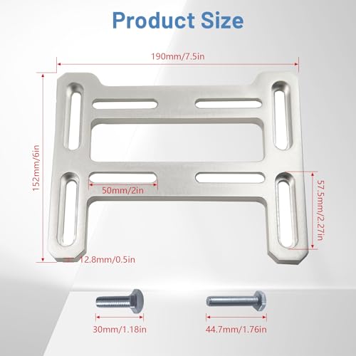 Motor Engine Mounting Plate Light Weight for Predator 212cc Engine - size: Silver, style: Lightweight