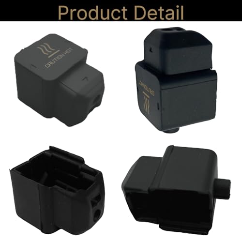 10Pcs Silicone Socks for Bambu Lab H2D H2S H2C Hotends, Heater Block Covers Thermal Insulation Sleeves with 4Pcs Silicone Brushes, 3D Printer Replacement Parts (H2D) - size: H2D/H2S/H2C left-side hotend