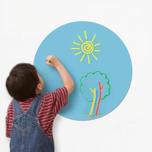 PinCute 10 Pack Dry Erase Dots Circles Whiteboard Sticker for Spots Tables - color: Classic Colors
