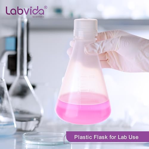 1PC 2000ml Plastic Erlenmeyer Flask with Screw Cap, LVAH007 - style: 1PC of Vol.2000ml