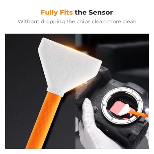 K&F CONCEPT 24mm Full Frame Sensor Cleaning Kit, with 20ML Sensor Cleaner - size: 24mm