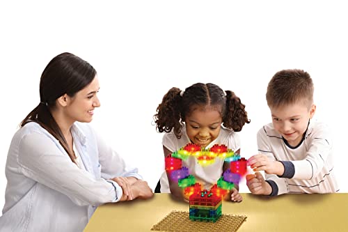 E-Blox Building Blocks STEM Circuit Kit, Build Your Own Sound & Touch Controlled Light Show, LED Lights Fade in & Out, Reacts to Voice & Music, Science, Birthday Gift, Boys, Girls, 5+