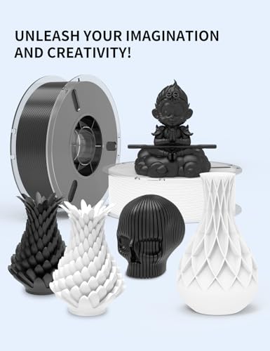 RAMBERY Black PLA Plus 3D Printer Filament 1.75mm 1kg - color: Pla+ Black, size: 1KG