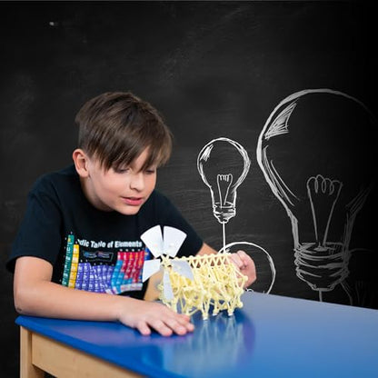Heebie Jeebies Wind Walker STEM Activity- Mini Jansen Strandbeest DIY Model Kit Sculpture- Develop Problem-Solving, Creative Thinking Skills, Attention to Detail- No Electricity or Batteries- Ages 8+