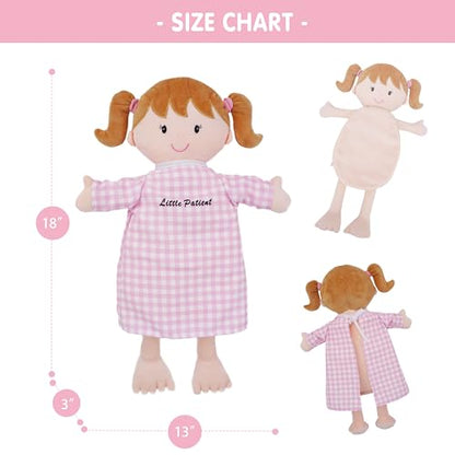June Garden 18" Emily Plush Anatomy Doll with Removable Organs - color: Little Patient Emily
