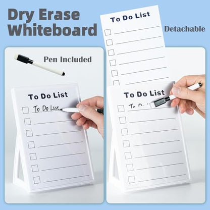 Desktop Dry Erase Board, Small Whiteboard with Stand - size: 6"W x 8.3"H, style: To Do List