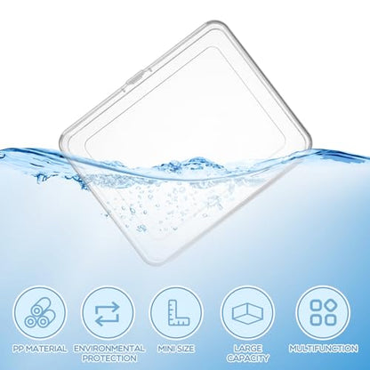 Jetec 18 Pieces Small Clear Plastic Storage Box, 5 x 4 x 1.3 Inch - size: 5 x 4 x 1.3 Inch