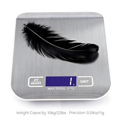 Type-C Fast Charging Rechargeable Shipping Scale, Digital Kitchen Scale,Food Scale Weight Grams and Ounces for Baking Cooking and Meal Prep, 22lb/10kg