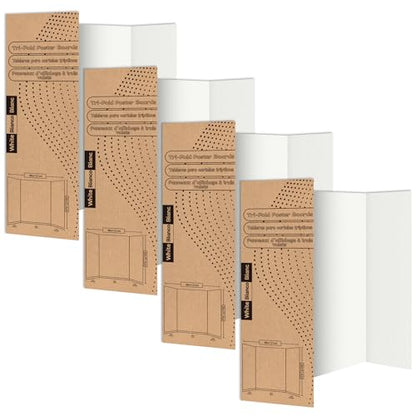 Rsgift Trifold Poster Board 48 x 36 4 Pack Corrugated Presentation Board - size: 36x48 inch