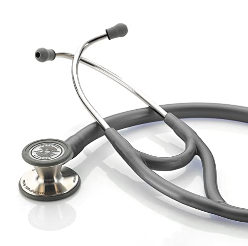 ADC Adscope 601 Convertible Cardiology Stethoscope, AFD Tunable Technology - color: Metallic Gray