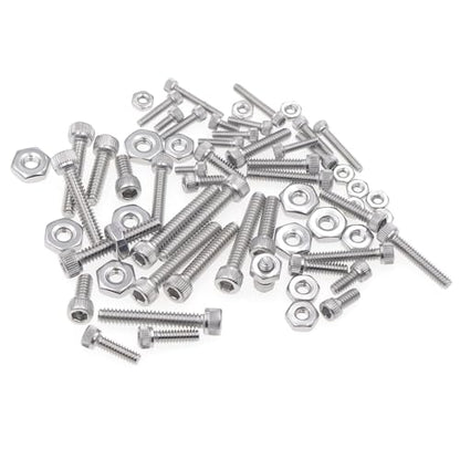 #2-56#4-40#6-32 UNC Knurled Hex Socket Head Cap Screw & Nut Kit - size: #2-56UNC/#4-40UNC/#6-32UNC