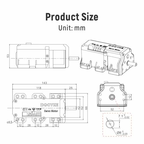 High Torque RC Servo (550kg) - size: 550kg