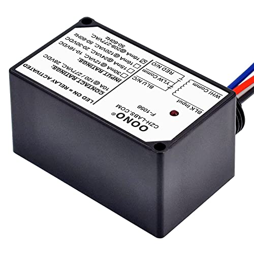 SPDT 10Amp Power Relay Module, Plastic Enclosure and Pre-Wired (AC 208-277V) - size: AC 208-277V
